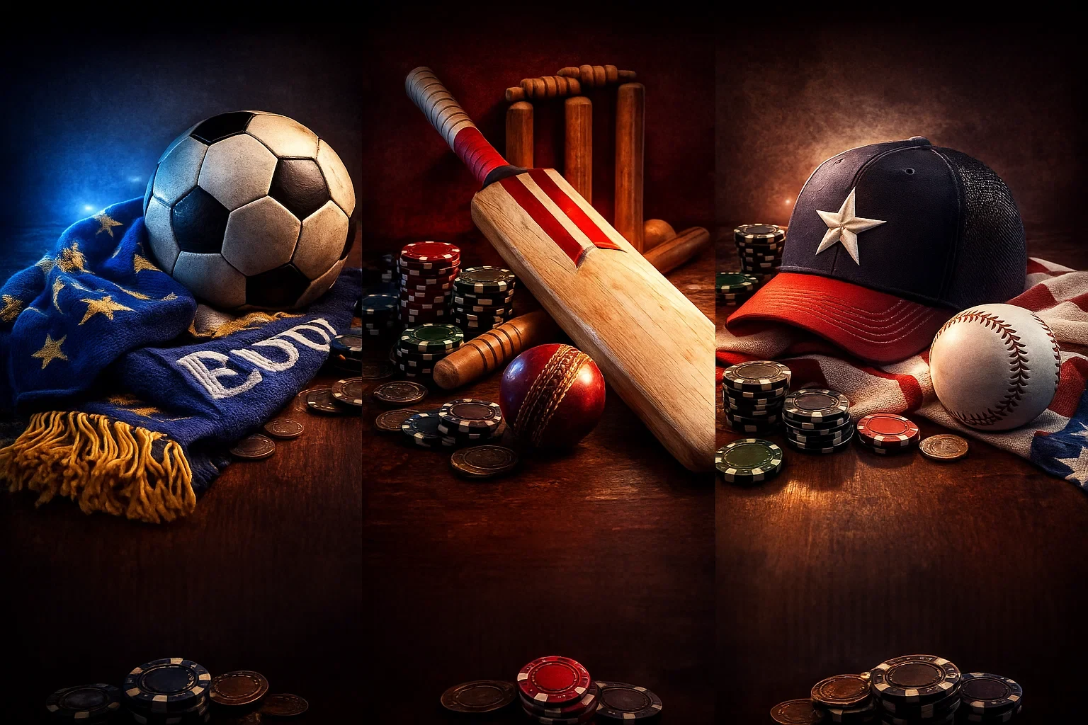 Representacao criativa dos tres formatos de odds utilizados mundialmente no desporto